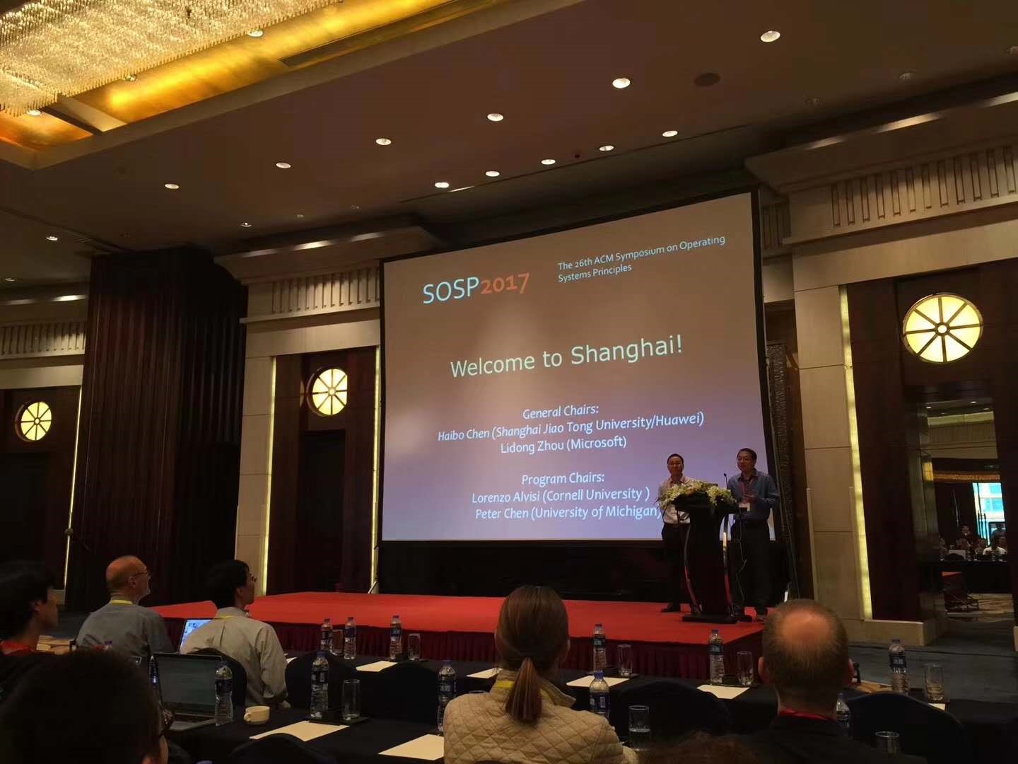 SOSP’17 Opening Ceremony (Photo Source: Professor Chen Haibo)