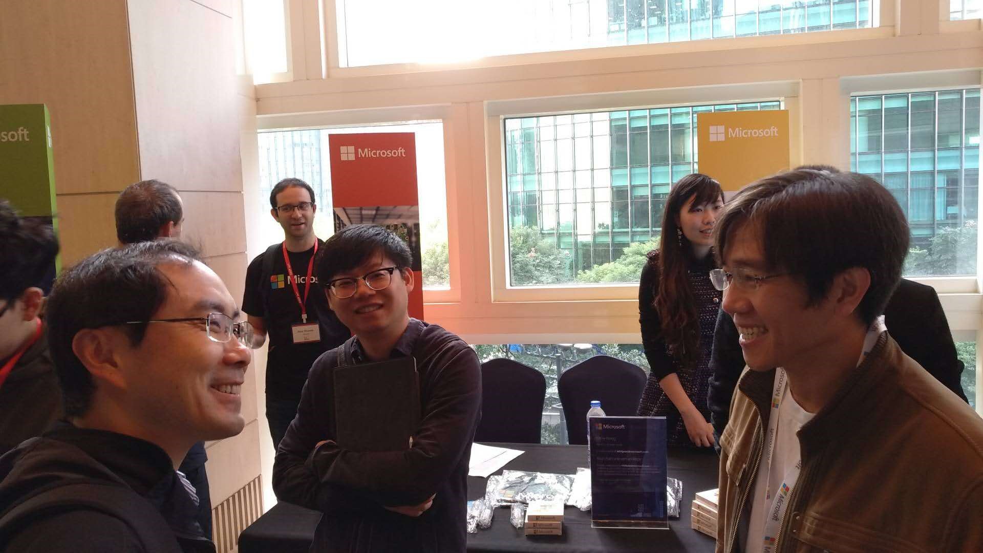 Microsoft's booth at the SOSP’17 conference