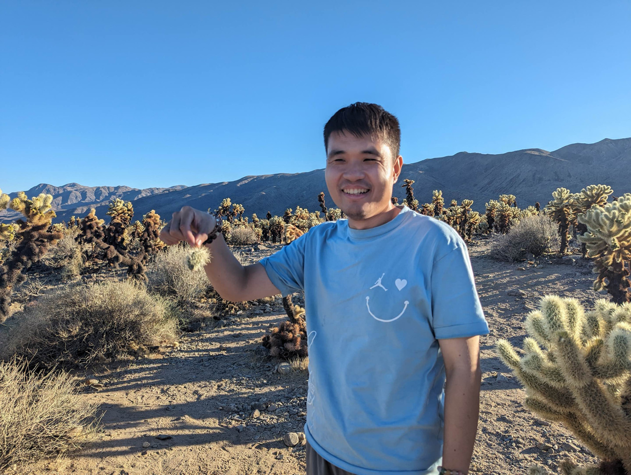 ● November 2023, Li Bojie in Joshua Tree National Park, USA. (Provided by the interviewee)