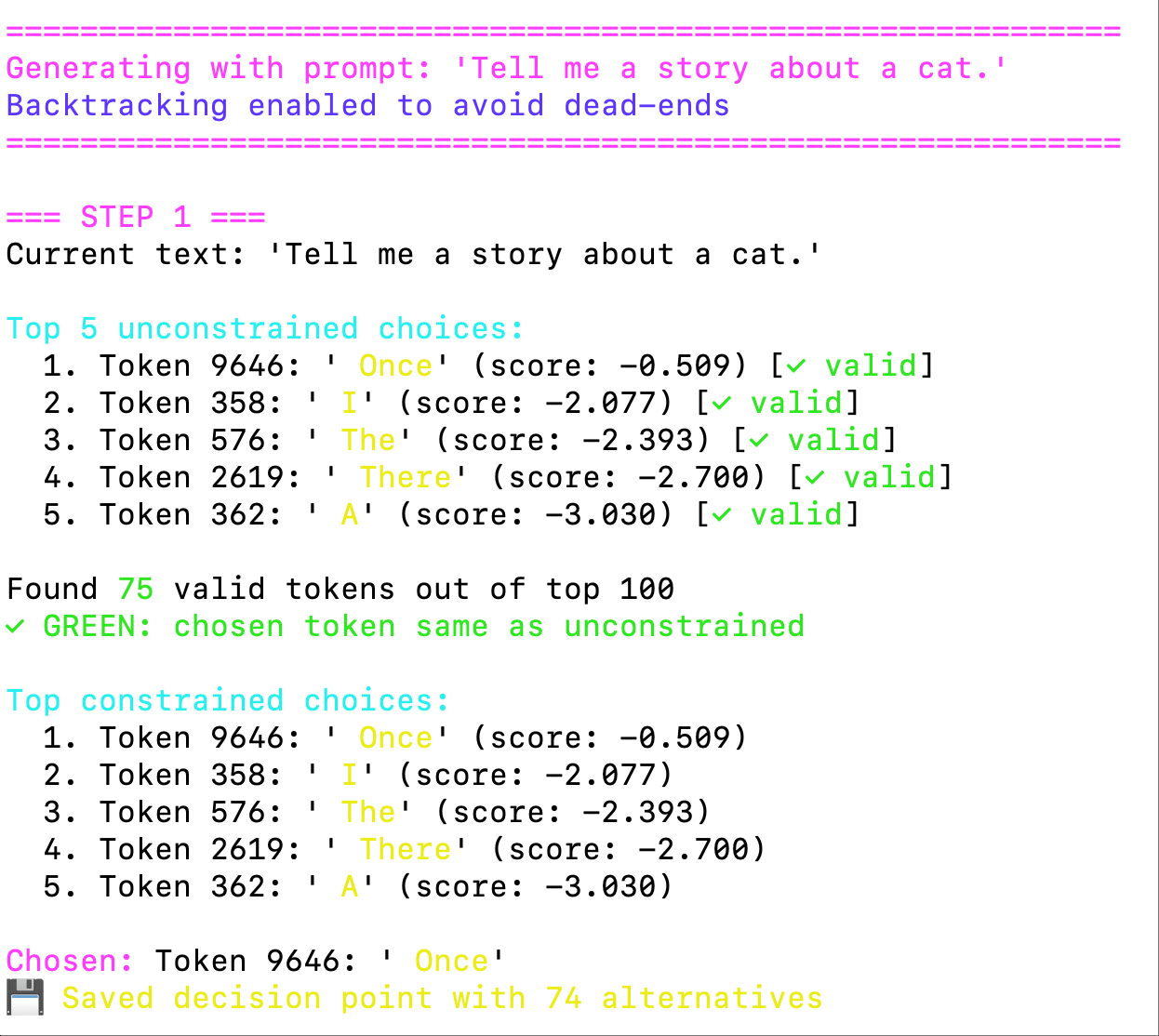 System Initialization and First Step Generation